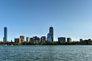 Charles rivier- visie van de Boston horizon foto