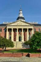 Maryland staat hoofdstad gebouw in annapolis, Maryland Aan zomer middag. het is de oudste staat Capitol in doorlopend wetgevend gebruiken, dating naar 1772. foto