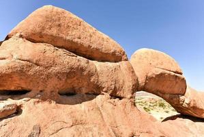 rots formaties in spitzkoppe, Namibië foto