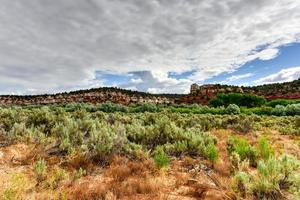 rots formaties langs de johnson Ravijn weg in Utah, Verenigde Staten van Amerika. foto