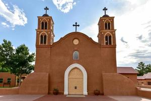 san miguel de socorro is de Katholiek kerk in socorro, nieuw Mexico, gebouwd Aan de ruïnes van de oud nuestra senora de socorro missie. foto