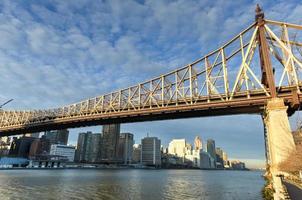 roosevelt eiland en queensboro brug, Manhattan, nieuw york foto