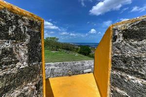 fort van san Jose el alt, een Spaans koloniaal fort in kampeche, Mexico. foto