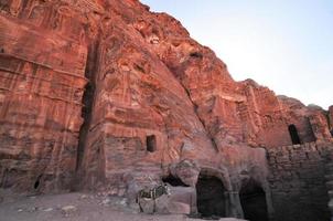 ruïnes in petra, Jordanië foto