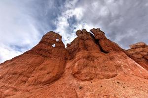 de amfitheater in Bryce Ravijn nationaal park in Utah, Verenigde staten. foto