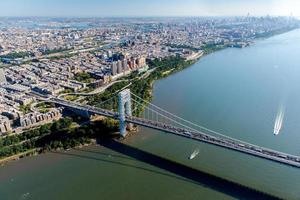 antenne visie van George Washington brug, nieuw york en nieuw Jersey foto