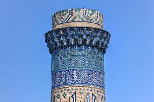 bibi khaniem moskee in samarkand, Oezbekistan. in de 15e eeuw het was een van de grootste en meest prachtig moskeeën in de Islamitisch wereld. foto