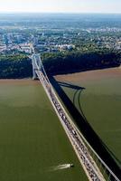 antenne visie van George Washington brug, nieuw york en nieuw Jersey foto