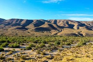 landschap van anza-borrego woestijn staat park gelegen in Californië, Verenigde Staten van Amerika. foto