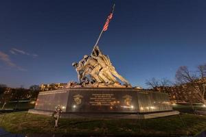 de Verenigde staten marinier corps oorlog gedenkteken in Arlington district, Virginia, Verenigde Staten van Amerika, 2022 foto