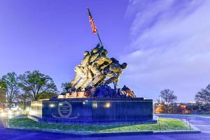 de Verenigde staten marinier corps oorlog gedenkteken in Arlington district, Virginia, Verenigde Staten van Amerika, 2022 foto