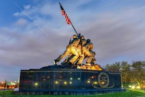 de Verenigde staten marinier corps oorlog gedenkteken in Arlington district, Virginia, Verenigde Staten van Amerika, 2022 foto