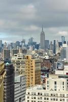 antenne visie van de nieuw york stad horizon foto