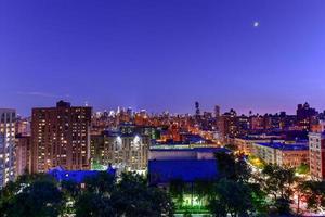 nieuw york stad horizon van ochtendkant hoogtes, Manhattan. foto