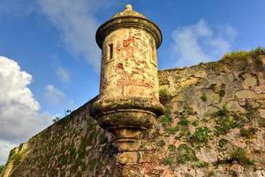 stad muren en pas op van san juan, puerto rico. foto