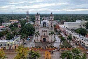 merida, Mexico - mei 24, 2021 - kathedraal van san gervasio, een historisch kerk in valladolid in de yucatan schiereiland van Mexico. foto