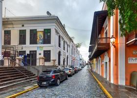 san juan, puerto rico - december 26, 2015 - straat in oud san juan, puerto rico foto