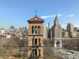 antenne visie van Greenwich dorp en Washington plein park in nieuw york stad foto