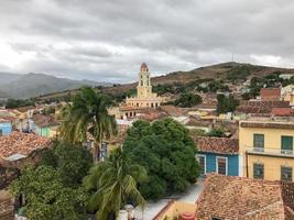 panoramisch visie over- de oud een deel van Trinidad, Cuba, een UNESCO wereld erfgoed plaats. foto