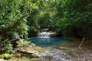 el nicho watervallen in Cuba. el nicho is gelegen binnen de oma parque natuurlijk toppen de collantes, een bebost park dat strekt zich uit aan de overkant de Sierra escambray berg reeks in centraal Cuba. foto