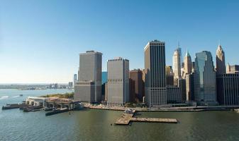 antenne visie van Manhattan, nieuw york foto
