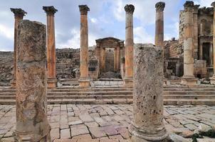 ruïnes van jerash, jordanië foto