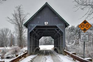 beste gedekt brug in bruinsville, Vermont gedurende de winter. foto