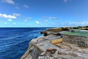 Morro kasteel of castillo de los tres reyes del Morro in havanna, Cuba. foto