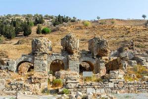 de oude stad van efeze, kalkoen. ephesus is een UNESCO wereld erfgoed plaats. foto