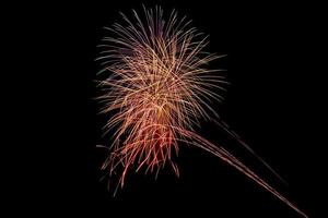 Coney Island Beach Vuurwerk foto