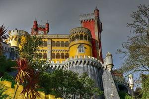 palacio da Pena in sintra, Lissabon, Portugal, Europa. het is een romanticus kasteel in sao pedro de penaferrim, in de gemeente van sintra, Portugal. foto