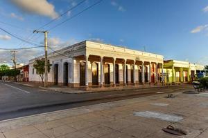 de hoofd boulevard, paseo el prado in cienfuegos, Cuba Bij zonsondergang. foto