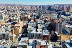 antenne horizon visie van de Williamsburg buurt van brooklyn, nieuw york. foto