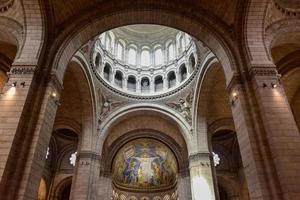 Parijs, Frankrijk - mei 15, 2017 - interieur van basiliek sacre coeur in montmartre in Parijs, Frankrijk. foto