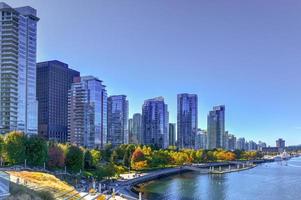 visie van downtown Vancouver haven in Vancouver, Brits Colombia, Canada foto