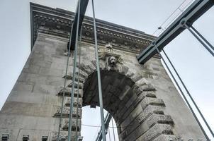 szechenyi keten brug - Boedapest, Hongarije foto