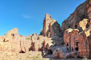 ruïnes Bij petra, Jordanië foto