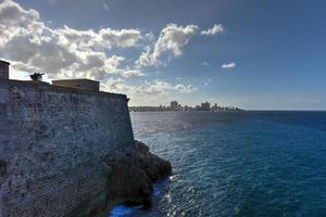 Morro kasteel of castillo de los tres reyes del Morro in havanna, Cuba. foto