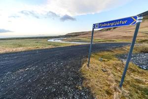 fjadrargljufur Ravijn wandeltocht, IJsland foto