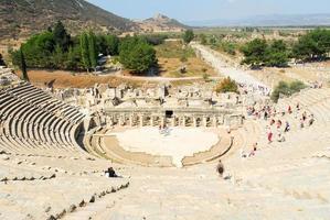 Romeins theater in de oude stad van efeze, kalkoen. ephesus is een UNESCO wereld erfgoed plaats. foto