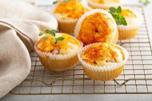 ham en kaas muffins foto