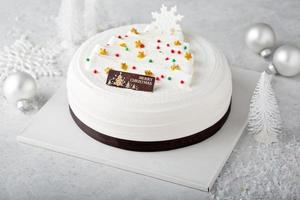 witte kerst cake foto