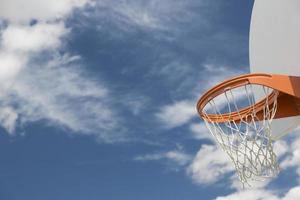 abstract van gemeenschap basketbal hoepel en netto foto