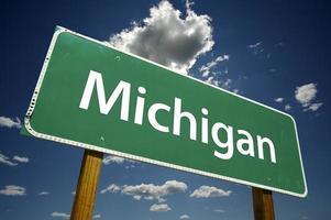 Michigan weg teken foto