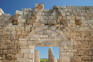 perge oude stad in antalya, turkiye foto