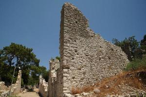 Olympus oude stad in kumluca, antalya, turkiye foto