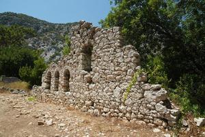 Olympus oude stad in kumluca, antalya, turkiye foto