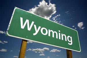 Wyoming weg teken foto