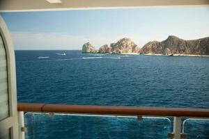 balkon visie Aan reis schip, Mexico foto