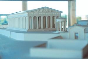 model- van de oude Grieks acropolis foto